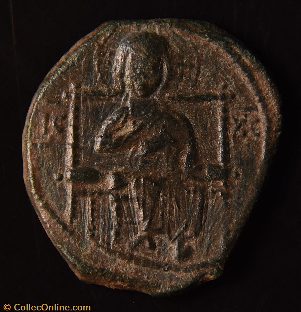 monnaie antique av jc ap byzantine follis anonyme de classe d attribue a constantin ix 1042 1055 constantinople