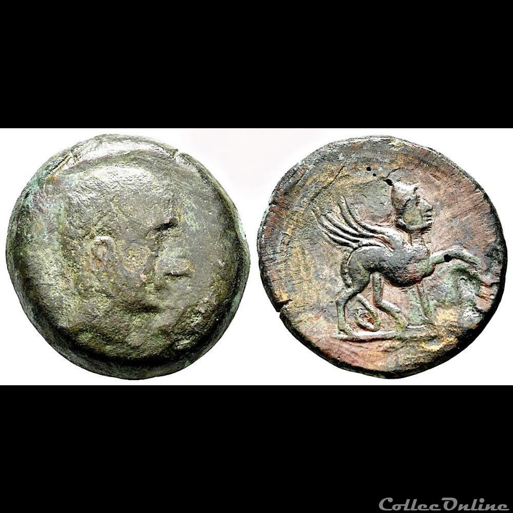 Castulo - As au Sphinx - Ier siècle av.jc monnaie antique ap gauloise castulo as au sphinx ier siecle av jc