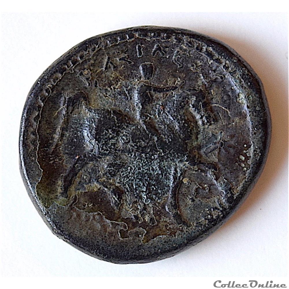 monnaie antique grecque cassandre unite 305 av jc au cavalier