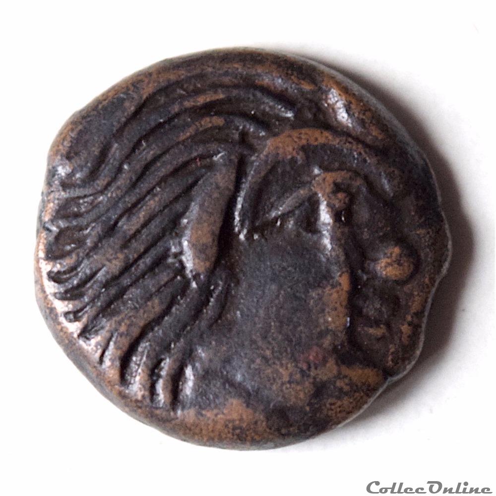 "Thrace" Bronze dichalkion de Pantikapaion en Tauride Chersonèse, 4ème siècle av.jc monnaie antique grecque thrace bronze dichalkion de pantikapaion en tauride chersonese 4eme siecle av jc