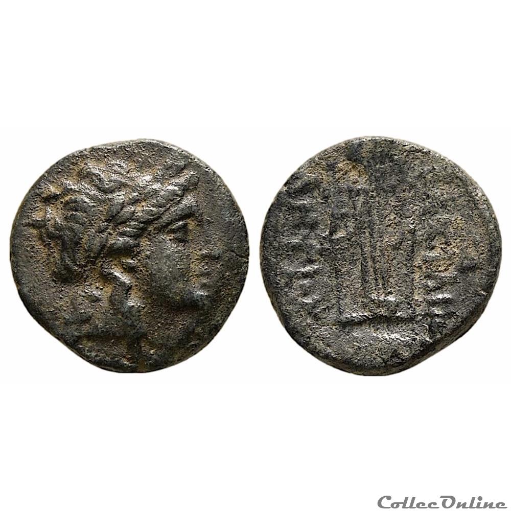 Antiochos II Theos au type "Apollo & Kithara (Lyre)" Atelier Sardes - 261-246 av.jc monnaie antique grecque antiochos ii theos au type apollo kithara lyre atelier sardes 261 246 av jc