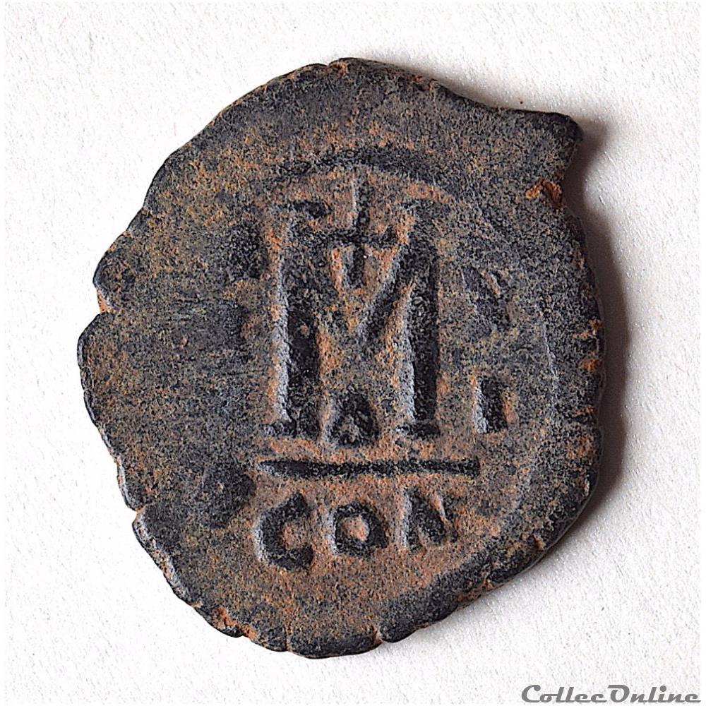 Heraclius , Héraclius Constantin et Martine (614-638) Follis Constantinople monnaie antique byzantine heraclius heraclius constantin et martine 614 638 follis constantinople