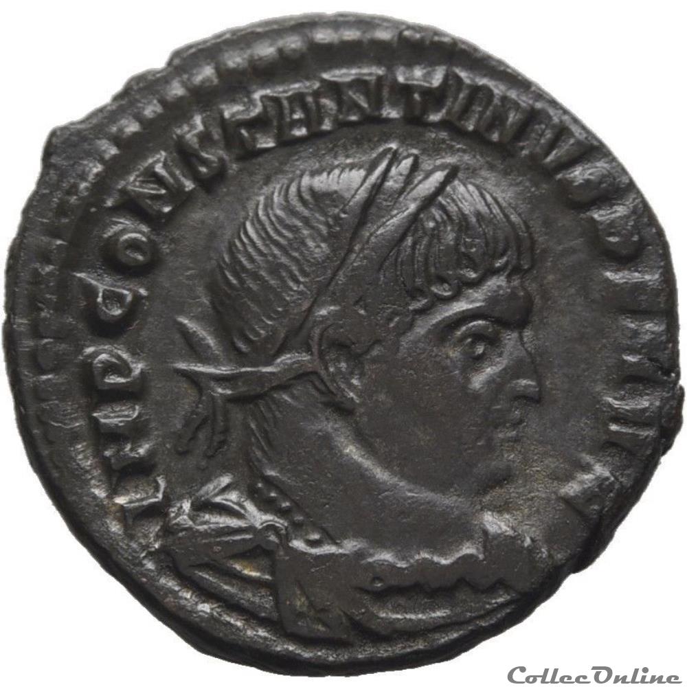 CONSTANTIN Ier (306-337 AD) Follis "SOL INVICTO" - Rome - RIC.18 - C 2 monnaie antique av jc ap romaine constantin ier 306 337 ad follis sol invicto rome ric 18 c
