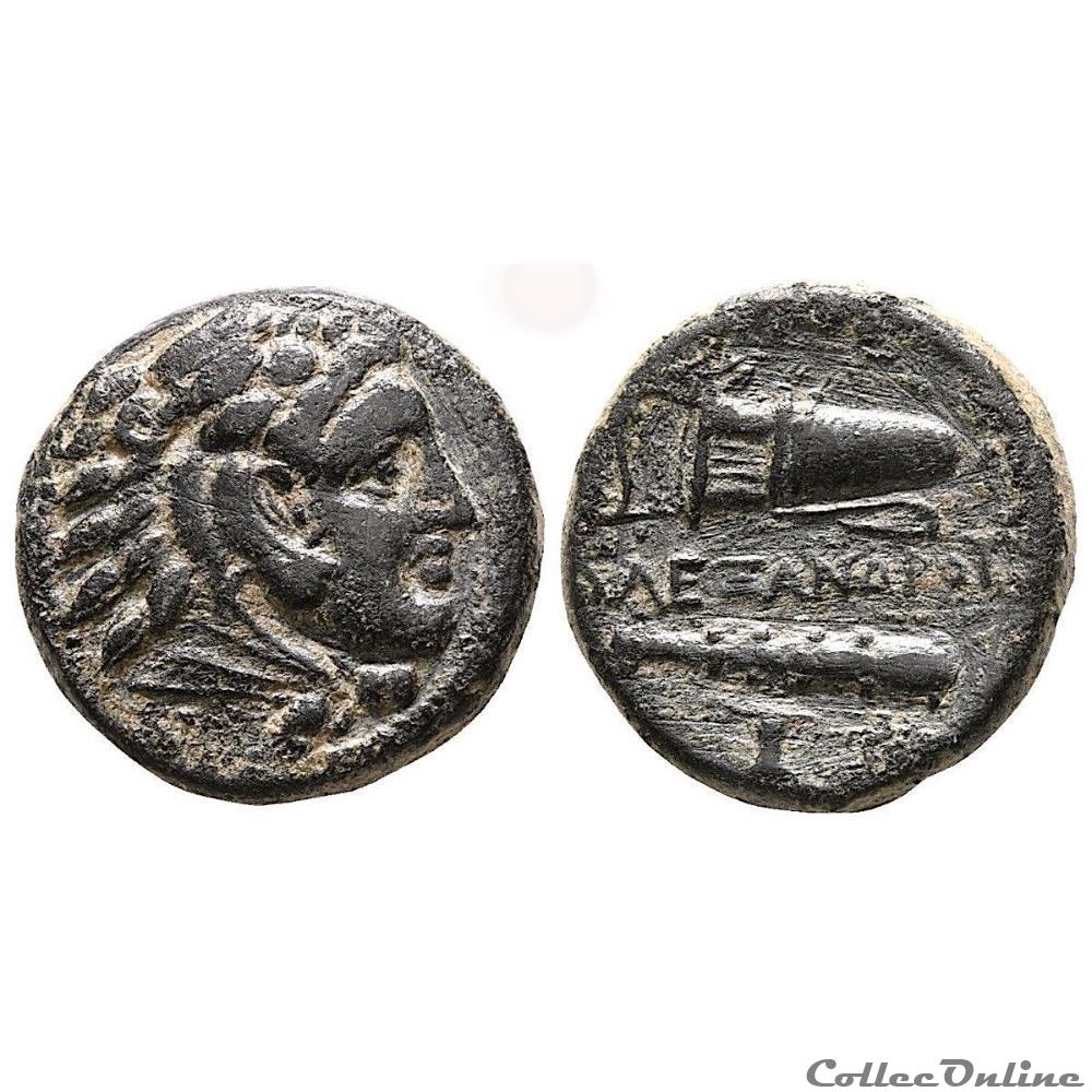 Alexandre le Grand, petit bronze, 336-323 av. J.-C 3 monnaie antique jc ap grecque alexandre le grand petit bronze 336 323 av j c
