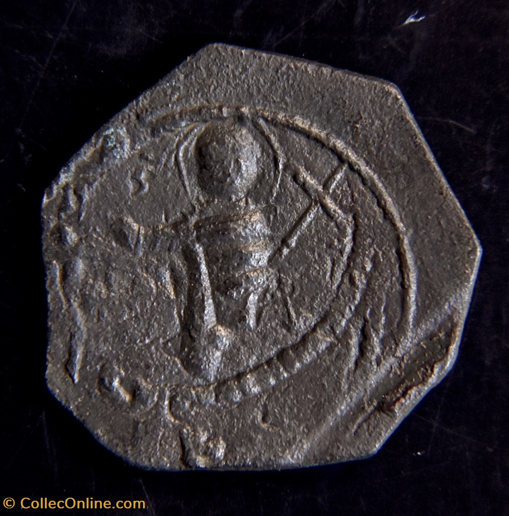 Malloy Crusaders - Follis de Tancrede, régent de Bohemond I prince d'Antioche avec St Pierre debout 2 monnaies antiques autres malloy crusaders follis de tancrede regent de bohemond i prince antioche avec st pierre debout