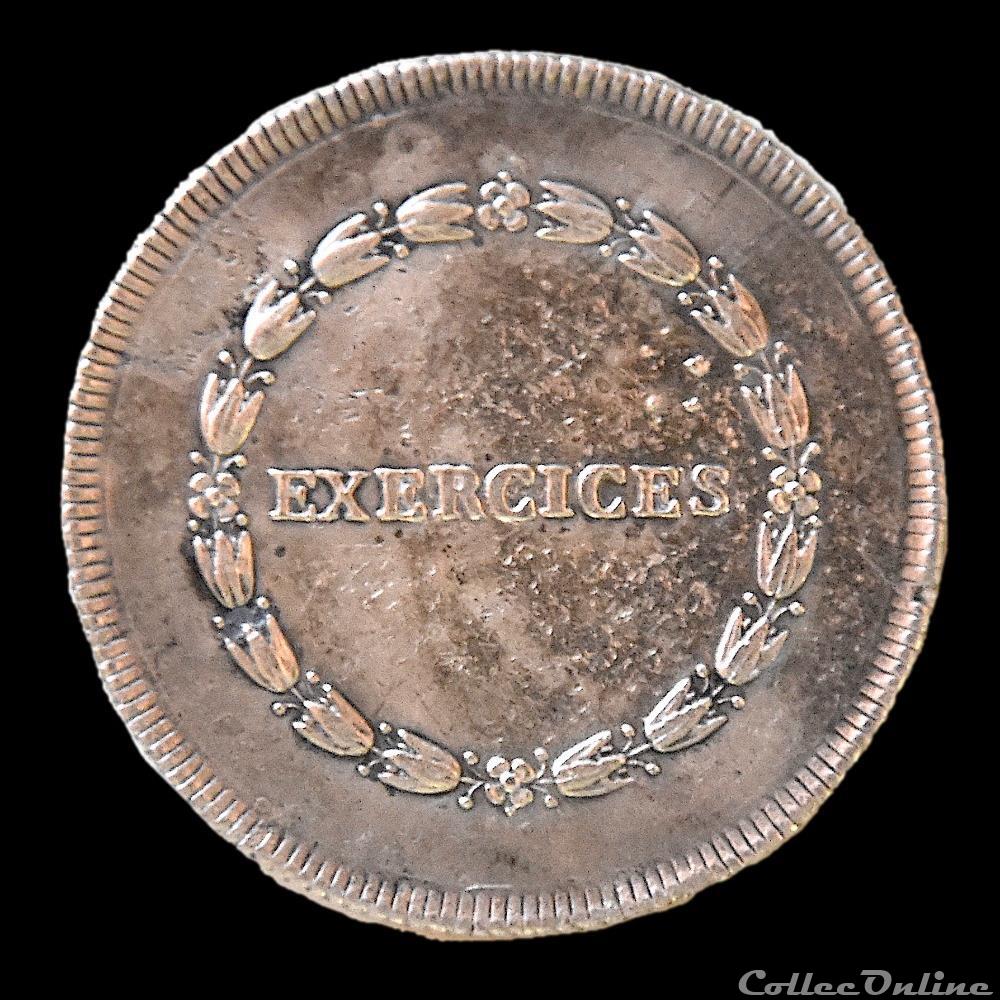 france empire jeton ou medaille du conservatoire de paris an 10 1801 1802