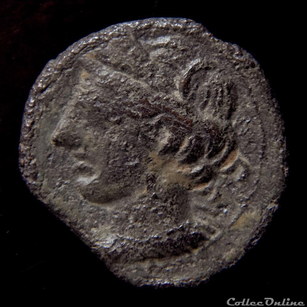 Unité de bronze (Shekel) de Carthage (221 - 210 Av. JC) 2 monnaie antique grecque unite de bronze shekel de carthage 221 210 av jc