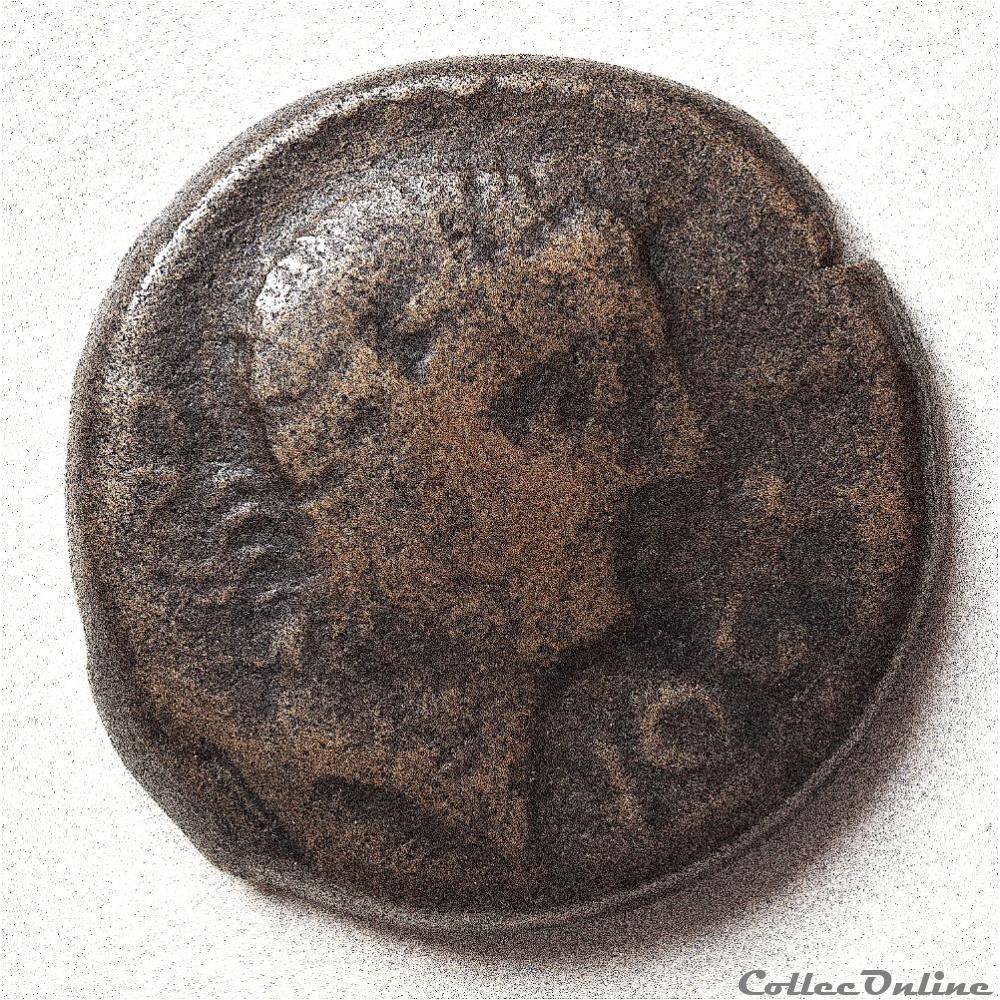 CASTULO Unité de Bronze 1er au 2ème siècle avant J.C. monnaie antique gauloise castulo unite de bronze 1er au 2eme siecle avant j c