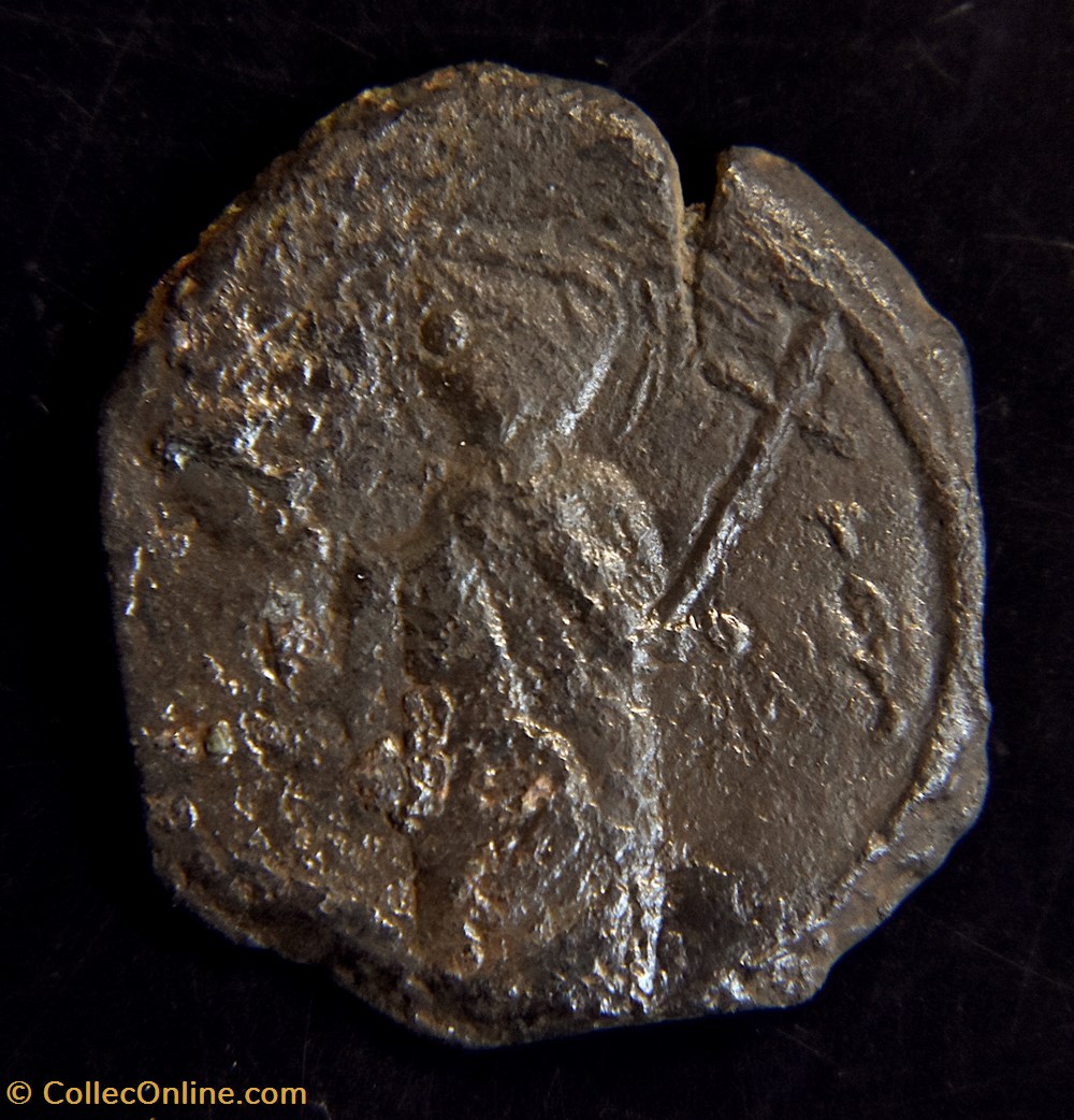 Tancrede, régent de Bohemond I prince d'Antioche avec la Sainte Lance (1101-1103 1104-1112) 2 monnaies europe medievale etats latins orient tancrede regent de bohemond i prince antioche avec la sainte lance 1101 1103 1104 1112