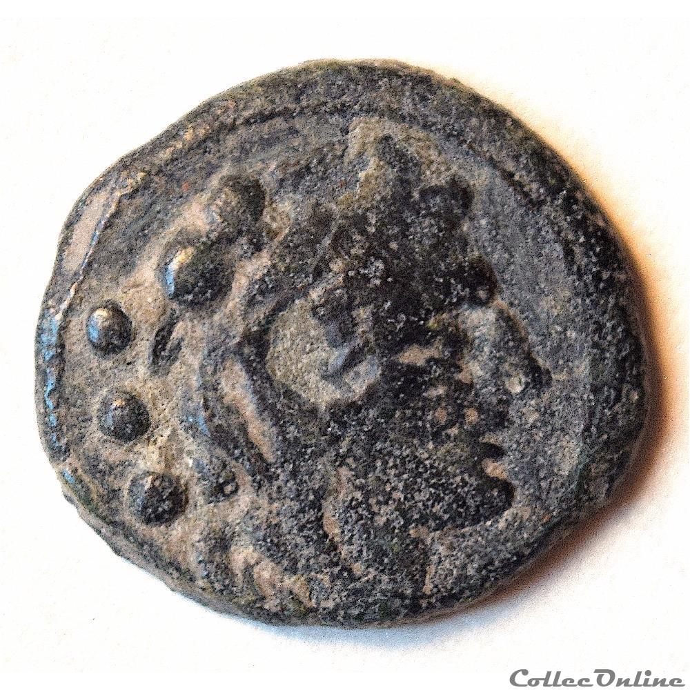Anonyme. après 211 B.C. AE quadrans . Atelier incertain. 2 monnaie antique av jc romaine anonyme apres 211 b c ae quadrans atelier incertain