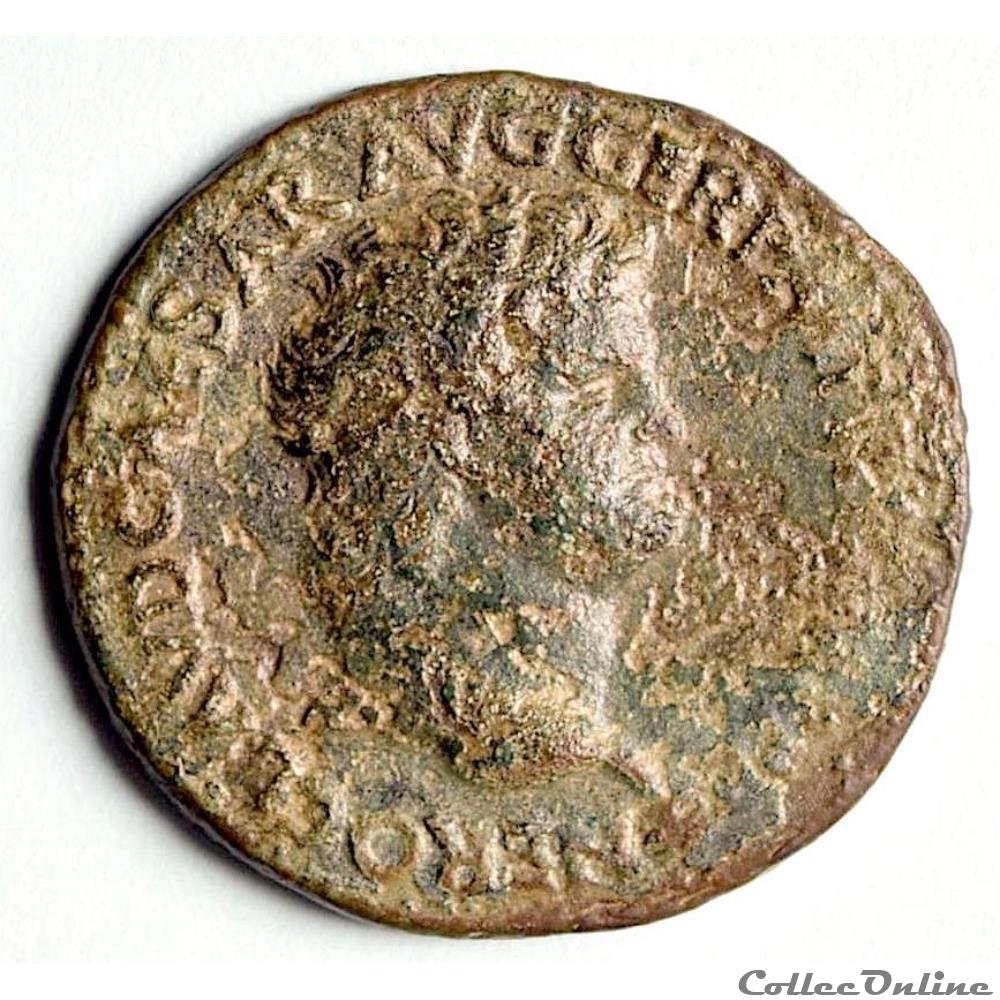monnaie antique av jc ap romaine as de neron 37 68 au genio augusti ric 86
