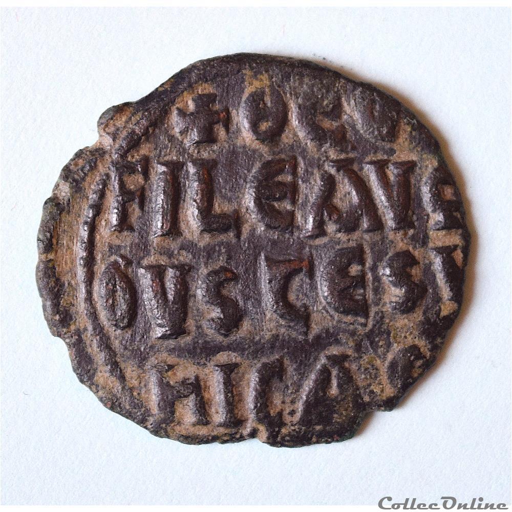Théophile (829-842), Follis, Atelier Provincial - Sear 1685 RARE ! monnaies byzantines la dynastie amoriens theophile 829 842 follis atelier provincial sear 1685 rare