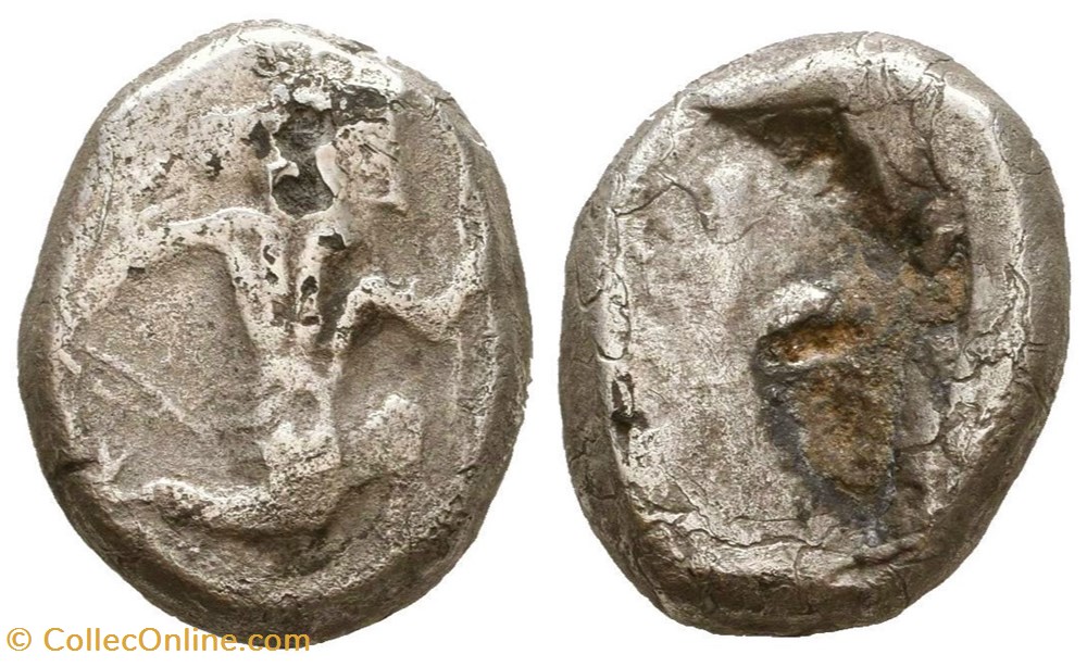 Artaxerxes II à Artaxerxes III. Vers 375-340 av. Atelier Sardes monnaies antiques moyen orient artaxerxes ii a artaxerxes iii vers 375 340 av atelier sardes