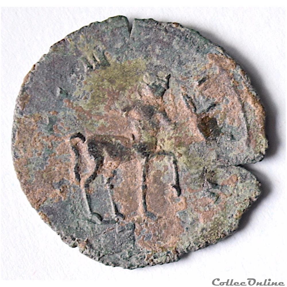 Gallien (253-268). Antoninien au "Centaure" Rome, 7e officine, 267-268 RIC 163 (Série Bestiaires) monnaie antique romaine gallien 253 268 antoninien au centaure rome 7e officine 267 268 ric 163 serie bestiaires