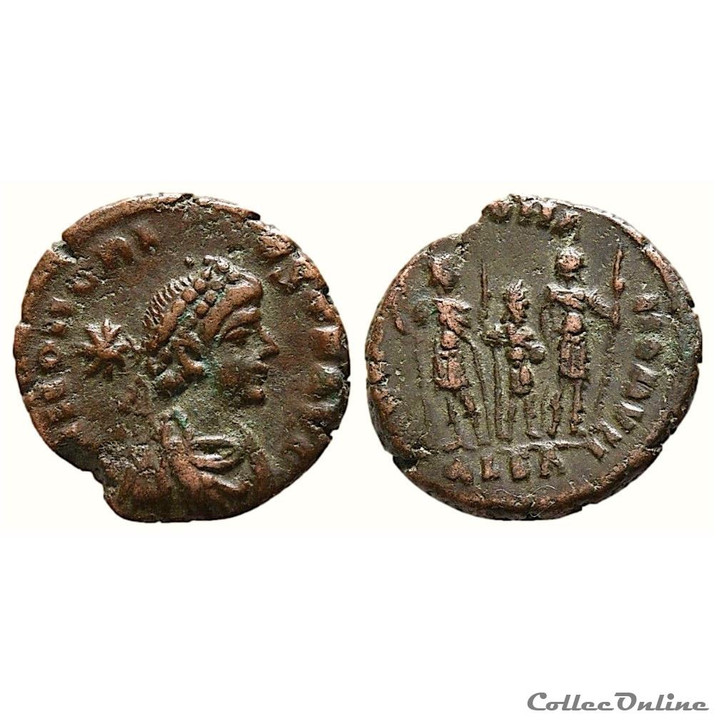 Honorius Æ 13 Nummus. Alexandria, AD 406-408 monnaie antique romaine honorius 13 nummus alexandria ad 406 408