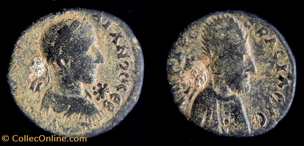 monnaies antiques av romaines provinciales gordien iii et abgar x edesse mesopotamie 239 242 apres jc