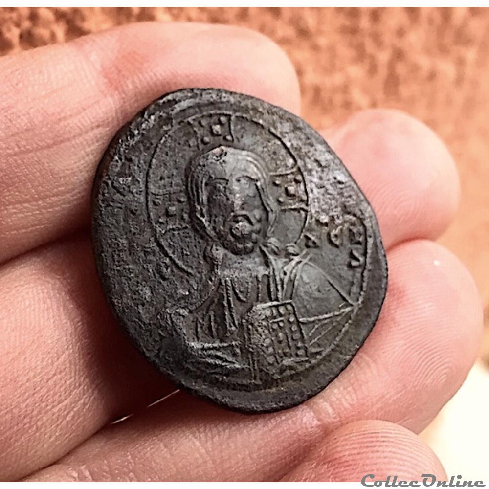 monnaie antique av jc ap byzantine follis anonyme de classe a2 attribue a basil ii et constantin viii 976 1025