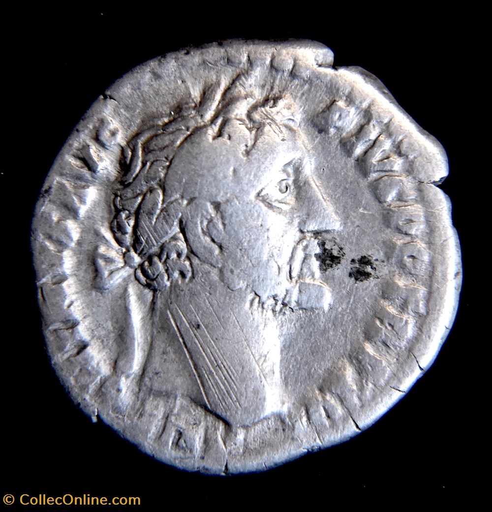 monnaies antiquite av jc ap romaines republicaines imperiales antonin le pieux 138 161 denier rome ric 221