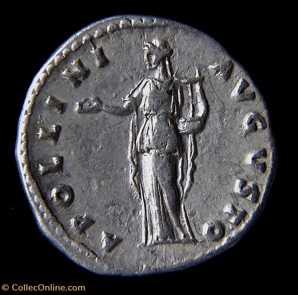 ANTONIN LE PIEUX (138-161) Denier à la Lyre - Rome - RIC.63 B 3 monnaies antiques romaines republicaines imperiales antonin le pieux 138 161 denier a la lyre rome ric 63 b