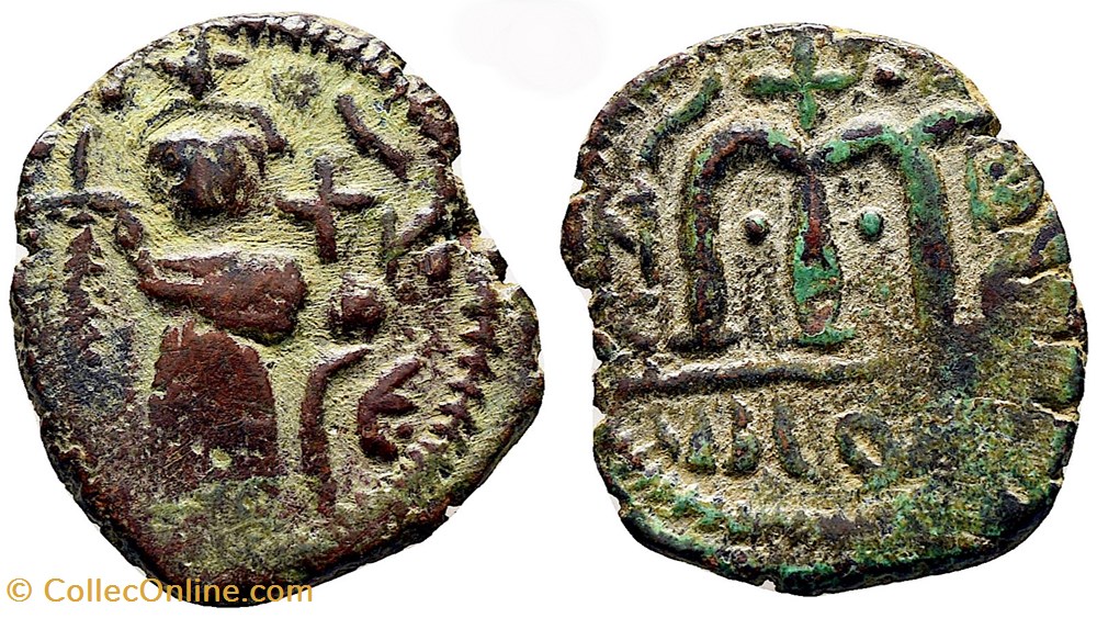 Pseudo-Damascus "Al-Wafa Lillah Type" monnaies islamiques arab byzantine pseudo damascus al wafa lillah type
