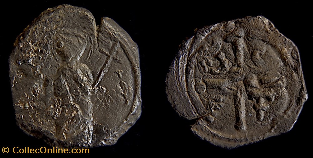 Tancrede, régent de Bohemond I prince d'Antioche avec la Sainte Lance (1101-1103 1104-1112) monnaies europe medievale etats latins orient tancrede regent de bohemond i prince antioche avec la sainte lance 1101 1103 1104 1112