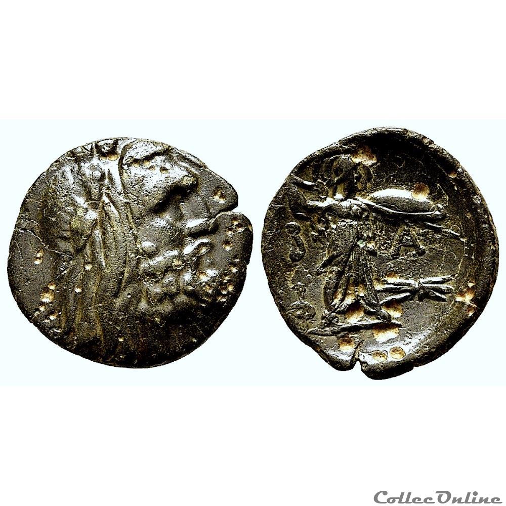 Philippe V (220-179 av.jc) - Poséidon - Athéna - SNG Cop. 1245 monnaie antique grecque philippe v 220 179 av jc poseidon athena sng cop 1245