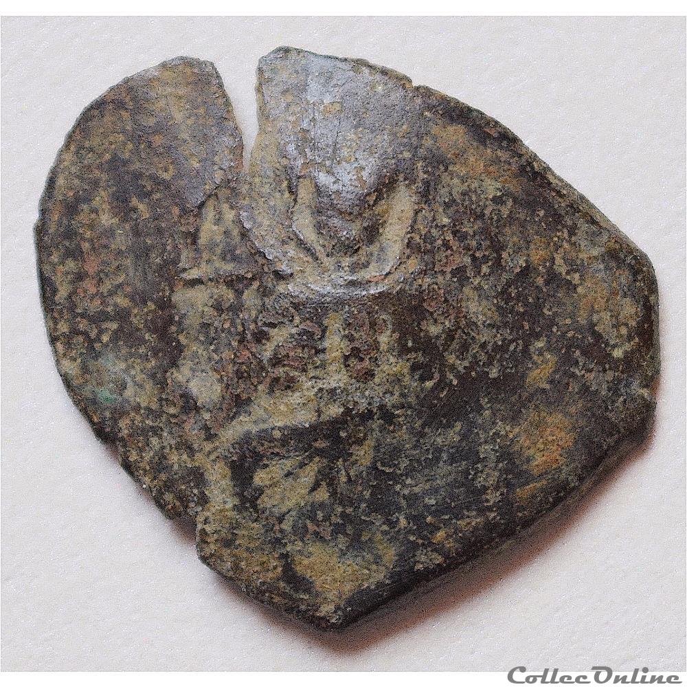 EMPIRE LATIN DE CONSTANTINOPLE Aspron trachy (1204-1261 A.D) 2 monnaie feodale etat orient empire latin de constantinople aspron trachy 1204 1261 a d