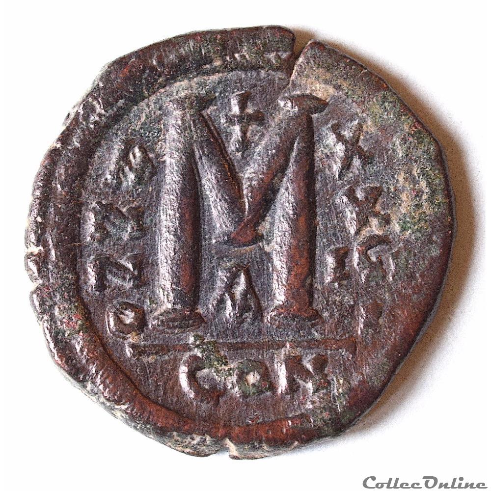 Justinien Ier (527 - 565 A.D) Follies Constantinople 3 monnaie antique av jc ap byzantine justinien ier 527 565 a d follies constantinople