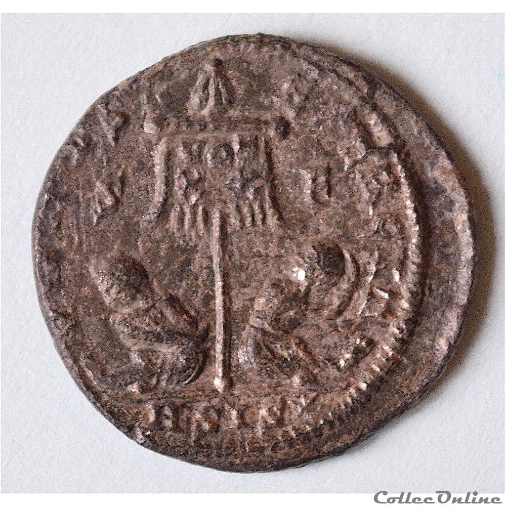Constantin Ier "Le Grand" . Follis (319-320 AD) "VIRTVS - EXERCITVS" Sisca monnaies antiques romaines imperiales et republicaines constantin ier le grand follis 319 320 ad virtvs exercitvs sisca