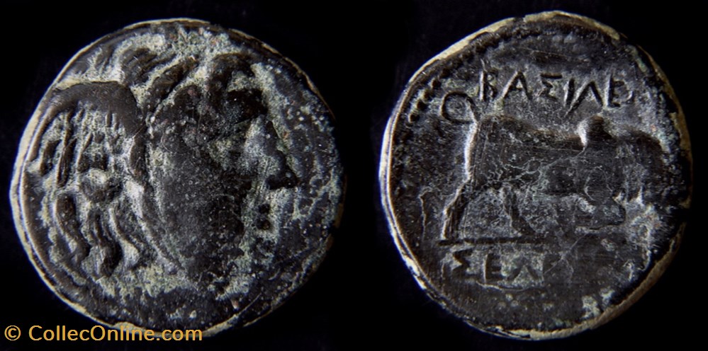 Séleucos I Nikatôr (305 - 280 av. JC) monnaie antique ap grecque seleucos i nikator 305 280 av jc