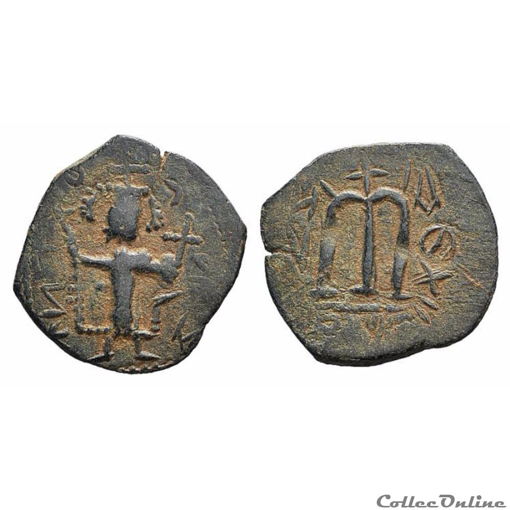 Premier Caliphat (636 - 660 A.D) Imitation Syrienne de Constans II monnaie antique autre premier caliphat 636 660 a d imitation syrienne de constans ii