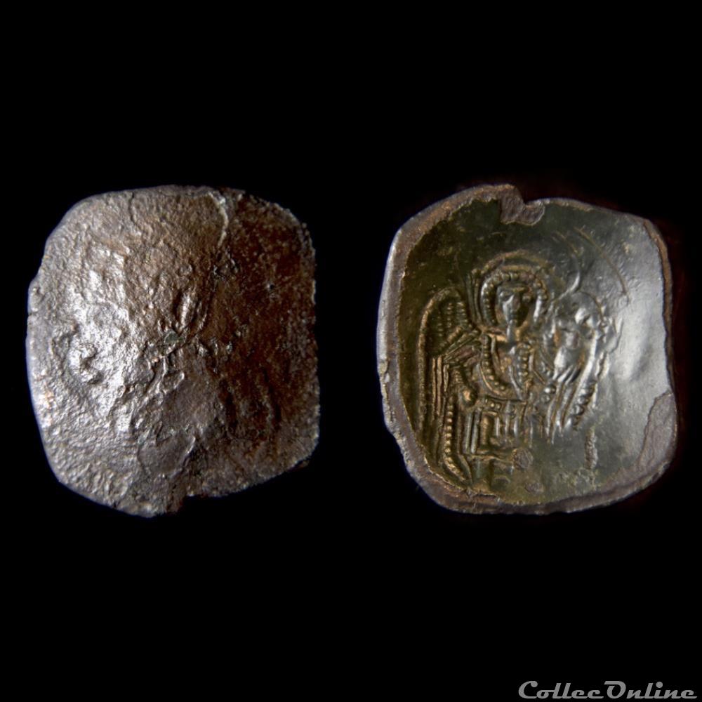 EMPIRE LATIN DE CONSTANTINOPLE Aspron trachy (1204-1261 A.D) Sear 2036 monnaie antique av jc ap byzantine empire latin de constantinople aspron trachy 1204 1261 a d sear 2036