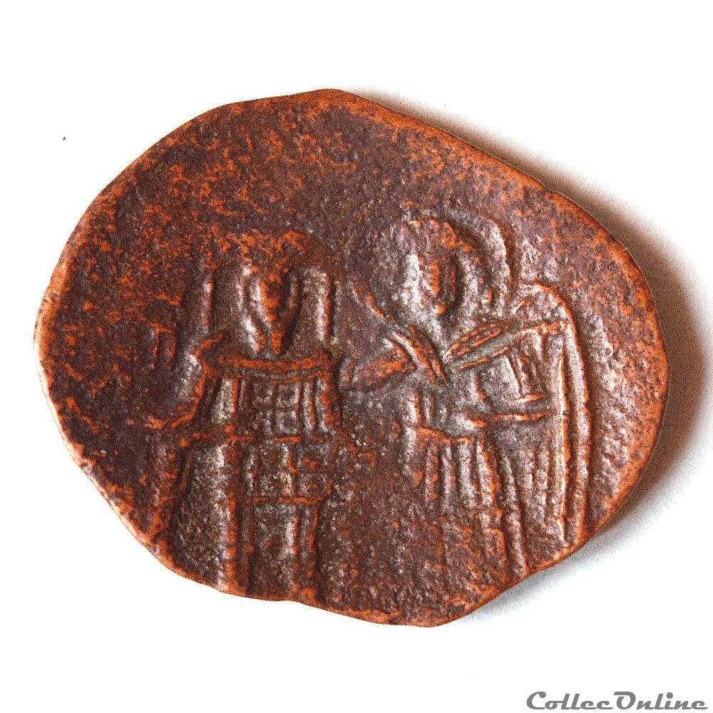 Trachy de Michael VIII Paléologue (1261-1282 AD) monnaie antique byzantine trachy de michael viii paleologue 1261 1282 ad