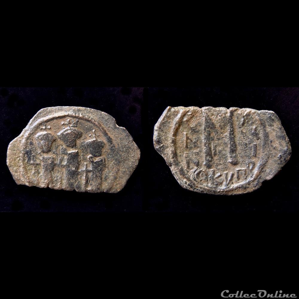 monnaie antique byzantine heraclius emis a chypre 610 641 sear 849