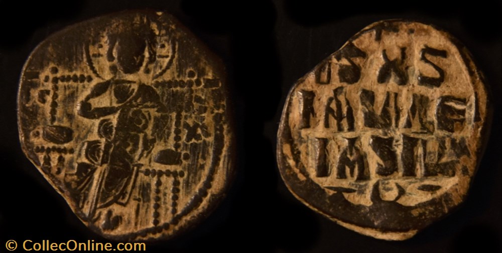 monnaie antique av jc ap byzantine follis anonyme de classe d attribue a constantin ix 1042 1055 constantinople