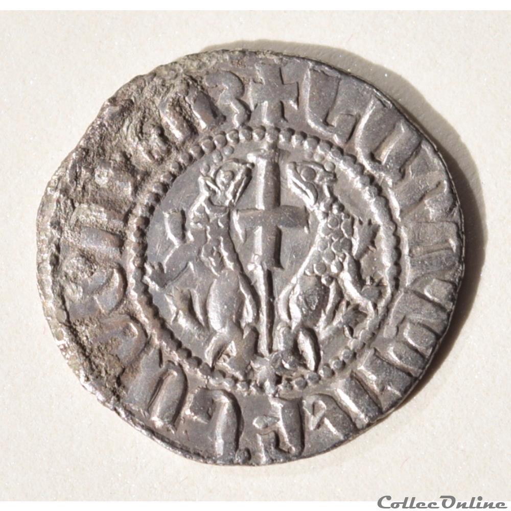 (LEVON I) LÉON Ier roi d'Arménie Tram d'argent (1198 - 1219) Cilicie monnaie antique av jc ap autre levon i leon ier roi armenie tram argent 1198 1219 cilicie