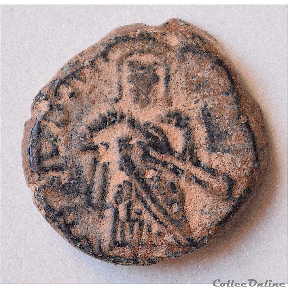 Abd Al-Malik - (646 - 705) Le Calife avec son nom et son titre - Type au "M" - Amman 2 monnaie antique autre abd al malik 646 705 le calife avec son nom et son titre type au m amman