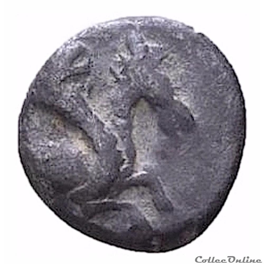 Caria Halikarnassos OBOLE (Vème S. Av .JC) monnaie antique grecque caria halikarnassos obole veme s av jc