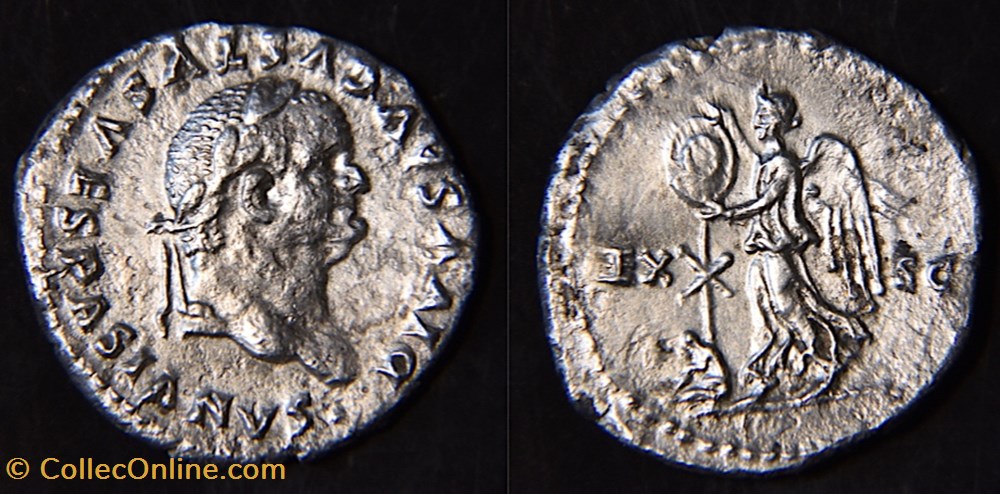 monnaie antique av jc ap romaine republicaine imperiale vespasien denier divus rome ric 364