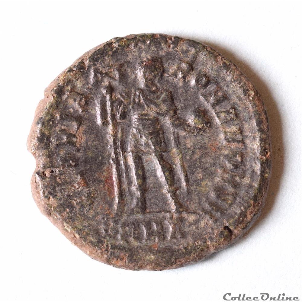 Arcadius (377-408) Follis ou Numus "Gloria Romanorum" RIC.IX 27 b 1 2 monnaies antiques romaines republicaines imperiales arcadius 377 408 follis ou numus gloria romanorum ric ix 27 b 1