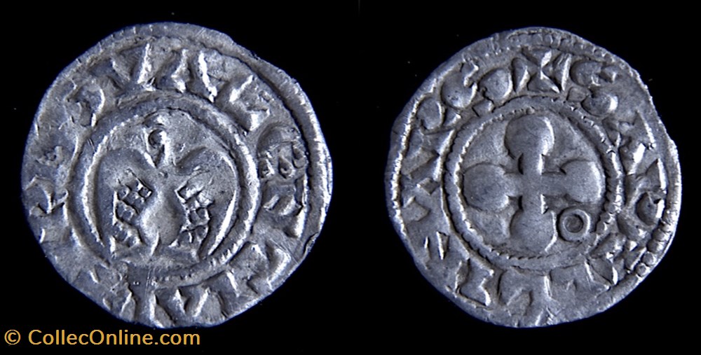 monnaies france feodales dauphine eveche de valence denier anonyme