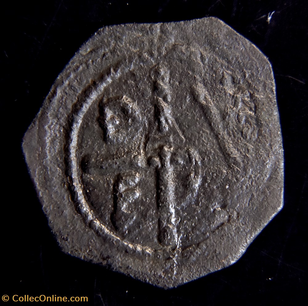 Malloy Crusaders - Follis de Tancrede, régent de Bohemond I prince d'Antioche avec St Pierre debout 3 monnaies antiques autres malloy crusaders follis de tancrede regent de bohemond i prince antioche avec st pierre debout