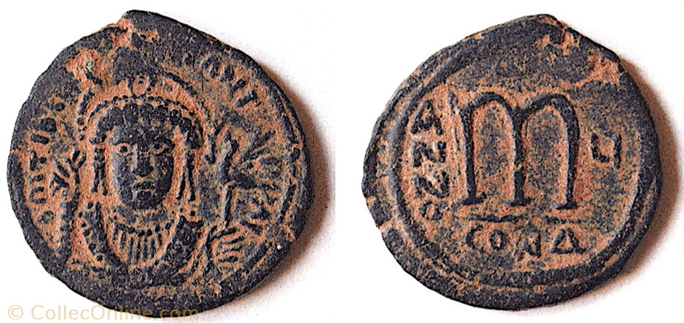 Tibère II Constantin . Follis émis à Constantinople (578-579) Sear 430 monnaie antique av jc ap byzantine tibere ii constantin follis emis a constantinople 578 579 sear 430
