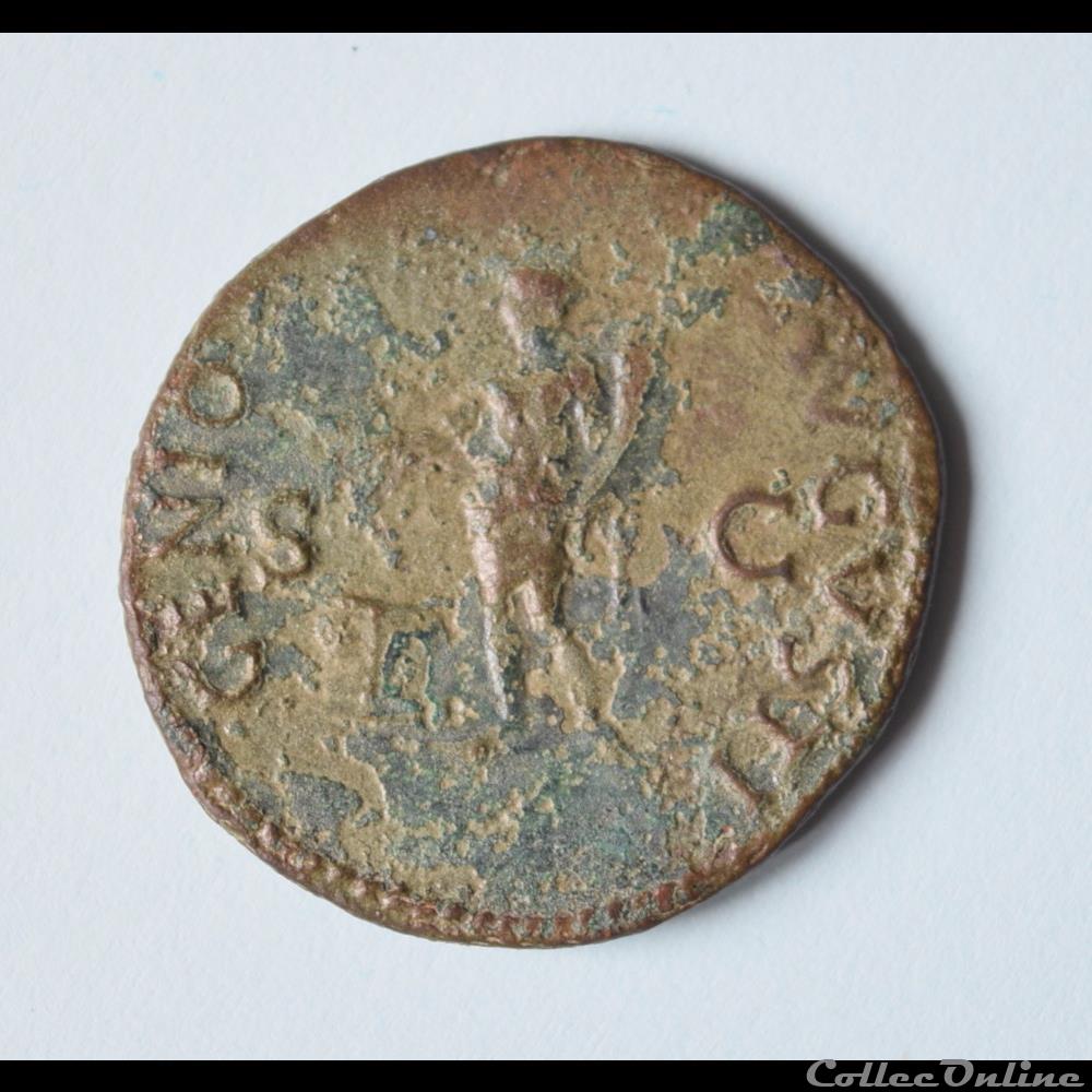 monnaie antique av jc ap romaine as de neron 37 68 au genio augusti ric 86
