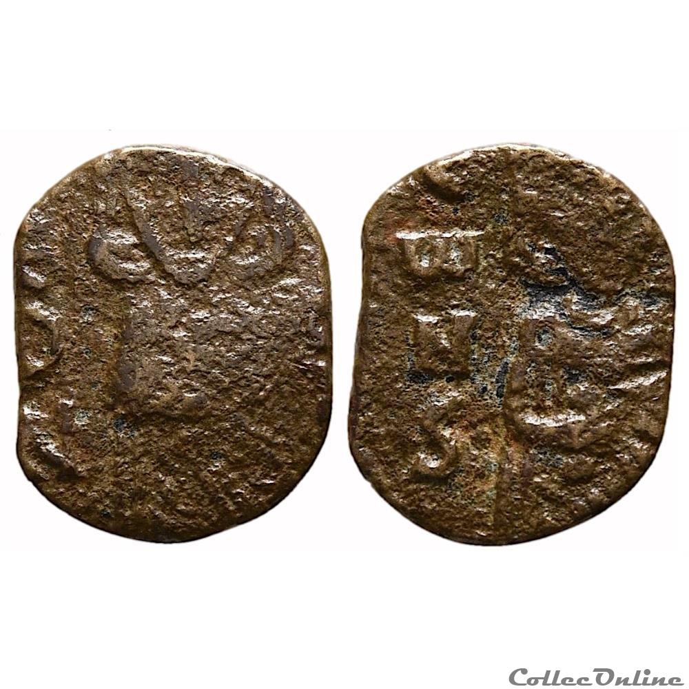 Constantin V et Léon IV, avec Léon III au revers Follis (741-775) Sear 1568 monnaie antique byzantine constantin v et leon iv avec leon iii au revers follis 741 775 sear 1568