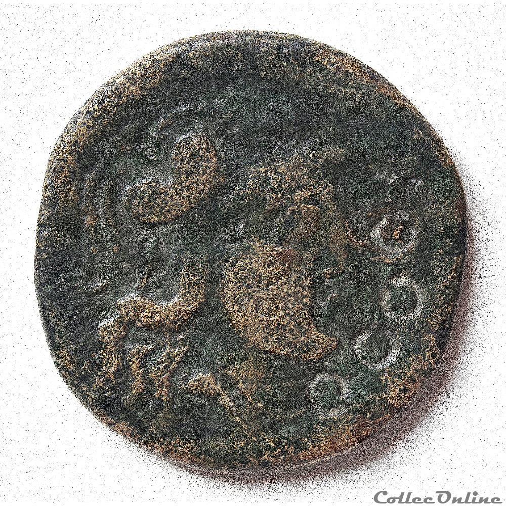 monnaie antique gauloise as emporia province de gerone ampurias unite de bronze ier siecle av jc