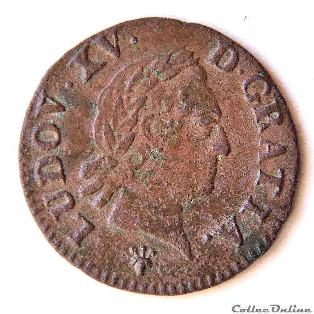 Louis XV, liard à la vieille tête, 1769 Reims 2 monnaie france royale louis xv liard a la vieille tete 1769 reims