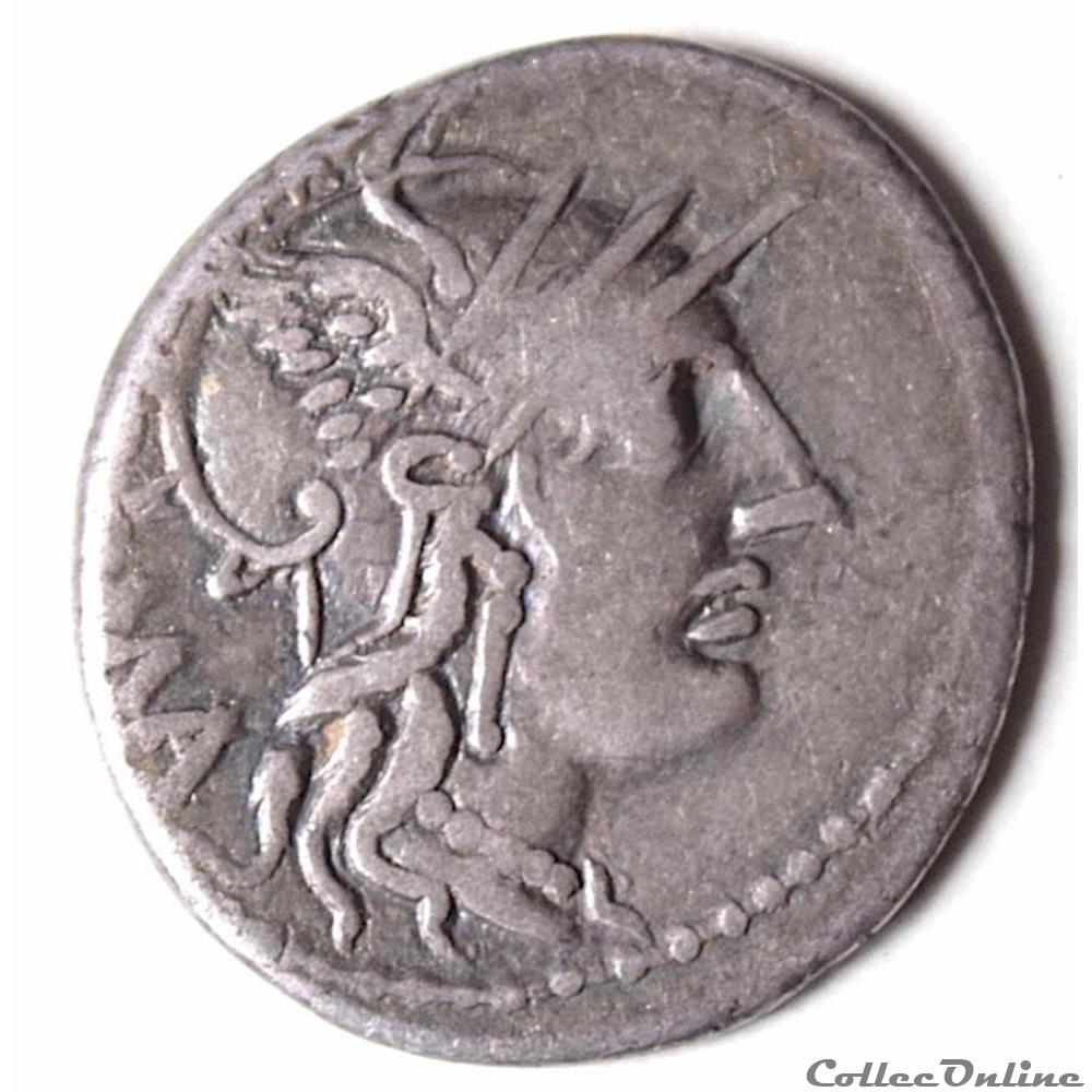 monnaie antique romaine denier tullia 120 av jc