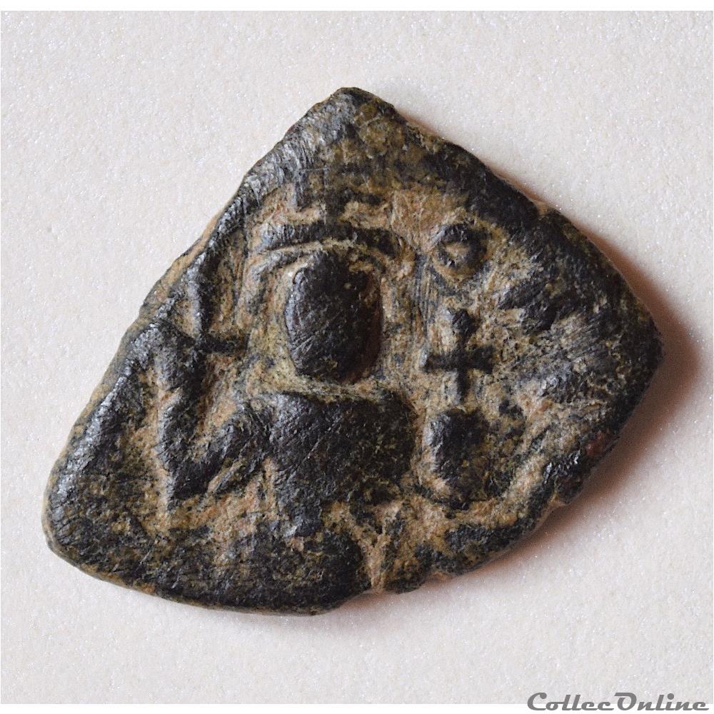 Début du Califat. Imitation dite "Mauvaise" (647- 658 A.D) Syrie et Palestine 3 monnaie antique autre debut du califat imitation dite mauvaise 647 658 a d syrie et palestine
