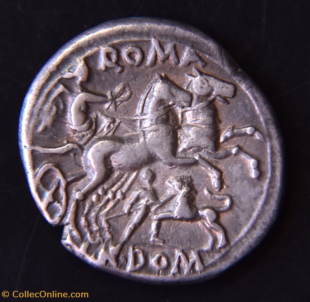 Domitia – Cnæus Domitius Ahenobarbus - Denier - Rome 5 monnaie antique av jc ap romaine republicaine imperiale domitia cn us domitius ahenobarbus denier rome